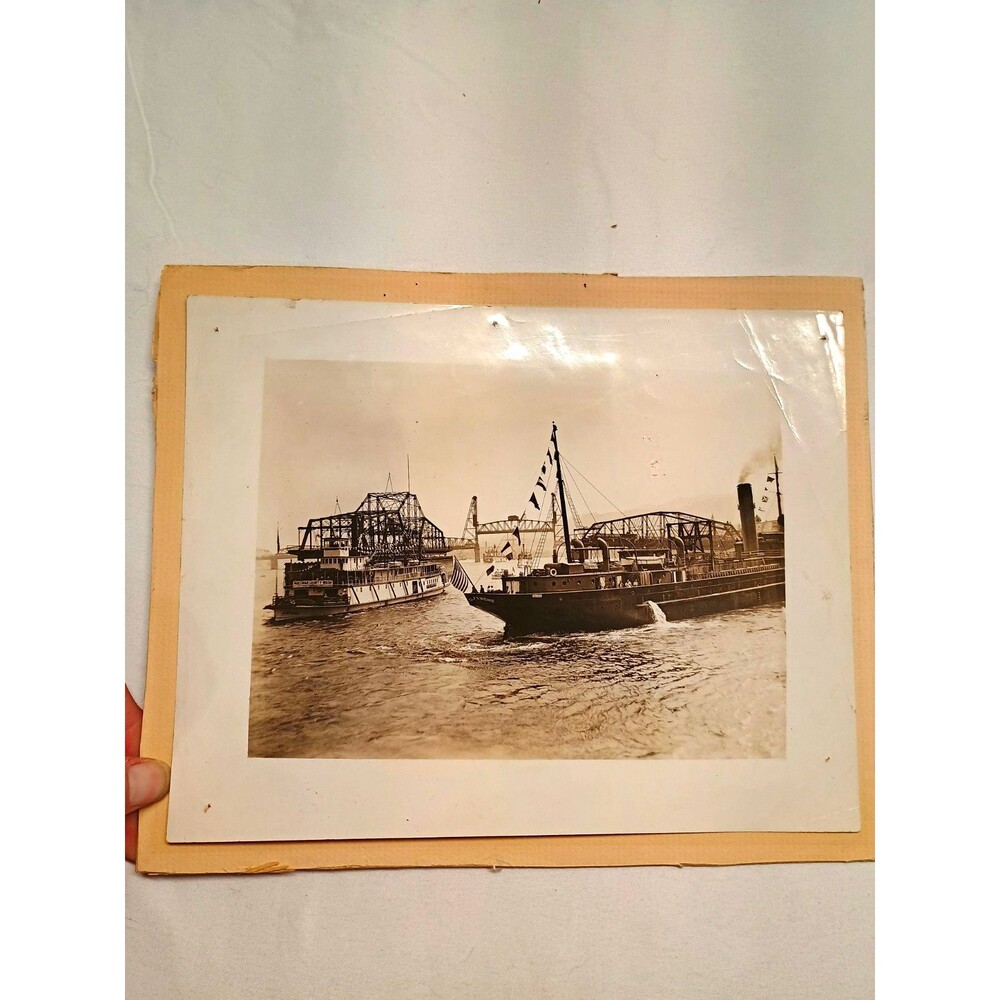 Antique Col P.S. Michie US Army Corps Engineers Dredge Original Maritime Photo